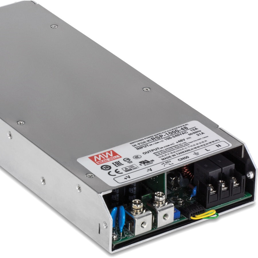 TRENDnet TI-RSP100048, 1000 W, 48 V DC, 21 A AC vers DC, alimentation industrielle avec fonction PFC TI-RSP100048