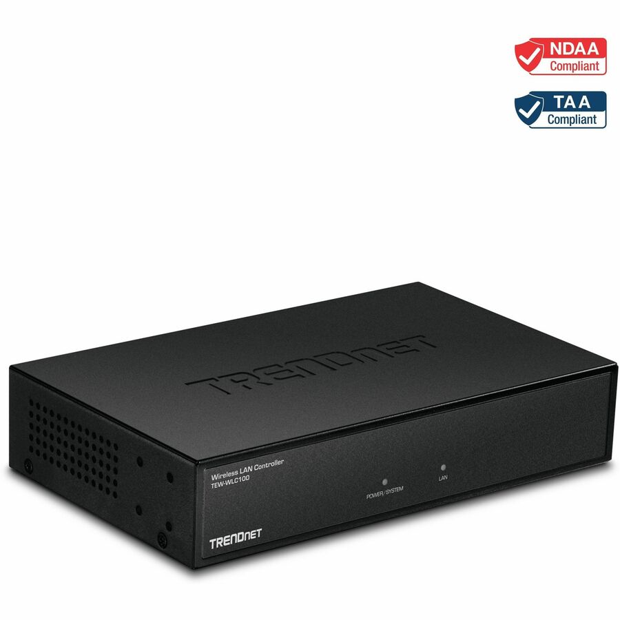 Contrôleur LAN sans fil TRENDnet ; Commutateur GB à 5 ports intégré ; Compatible avec : TEW-755AP/TEW-821DAP/TEW-825DAP ; Gestion des points d'accès ; TEW-WLC100 TEW-WLC100