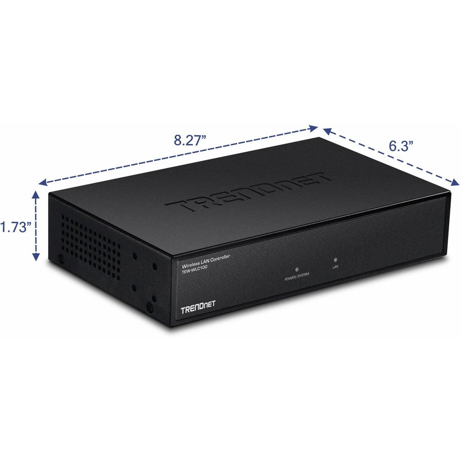 Contrôleur LAN sans fil TRENDnet ; Commutateur GB à 5 ports intégré ; Compatible avec : TEW-755AP/TEW-821DAP/TEW-825DAP ; Gestion des points d'accès ; TEW-WLC100 TEW-WLC100