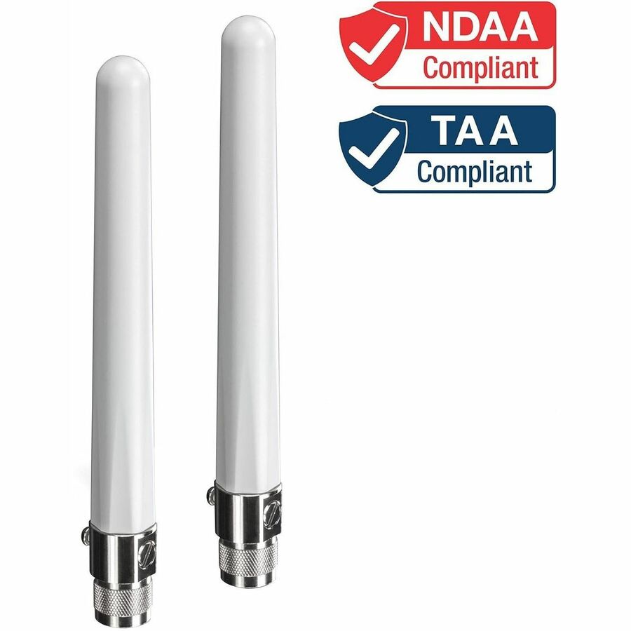 Kit d'antenne omni-bande extérieure double bande TRENDnet 4/6 dBi Surge ; Fusible de protection contre les surtensions remplaçable ; TEW-AO46S TEW-AO46S