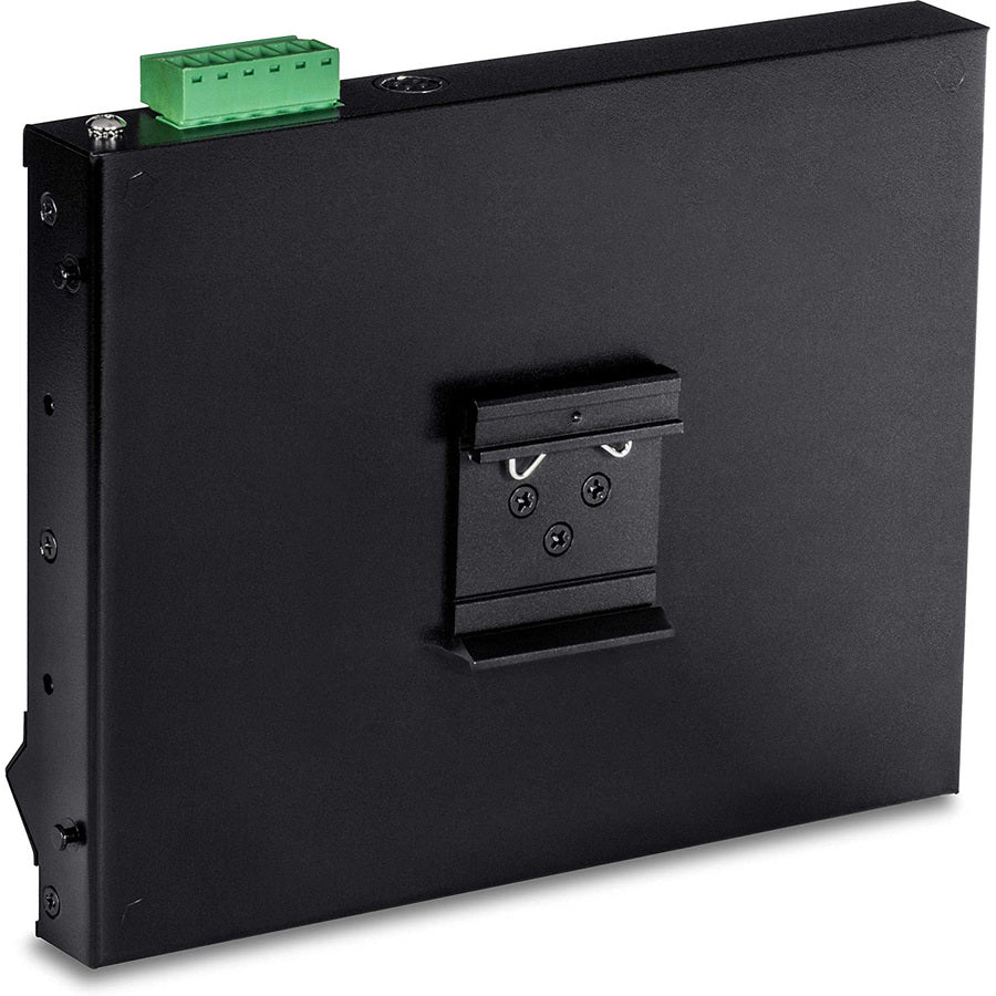 TRENDnet 10-Port Industrial Gigabit PoE+ Wall-Mounted Front Access Switch; TI-PG102F; 8x Gigabit PoE+ Ports; 2 x Gigabit SFP Slots; 240W PoE Budget; DIN-Rail & Wall Mount Brackets Included; IP30 Rated TI-PG102F