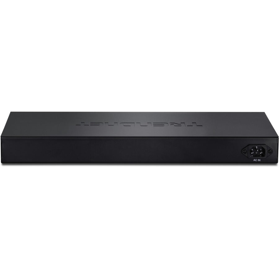 TRENDnet Switch Web Smart PoE+ 28 ports 10/100 Mbps, 20 ports PoE, 4 ports PoE+, 2 ports Gigabit, 2 ports Gigabit partagés (RJ-45 ou SFP), montable en rack, protection à vie, noir, TPE- 224WS TPE-224WS