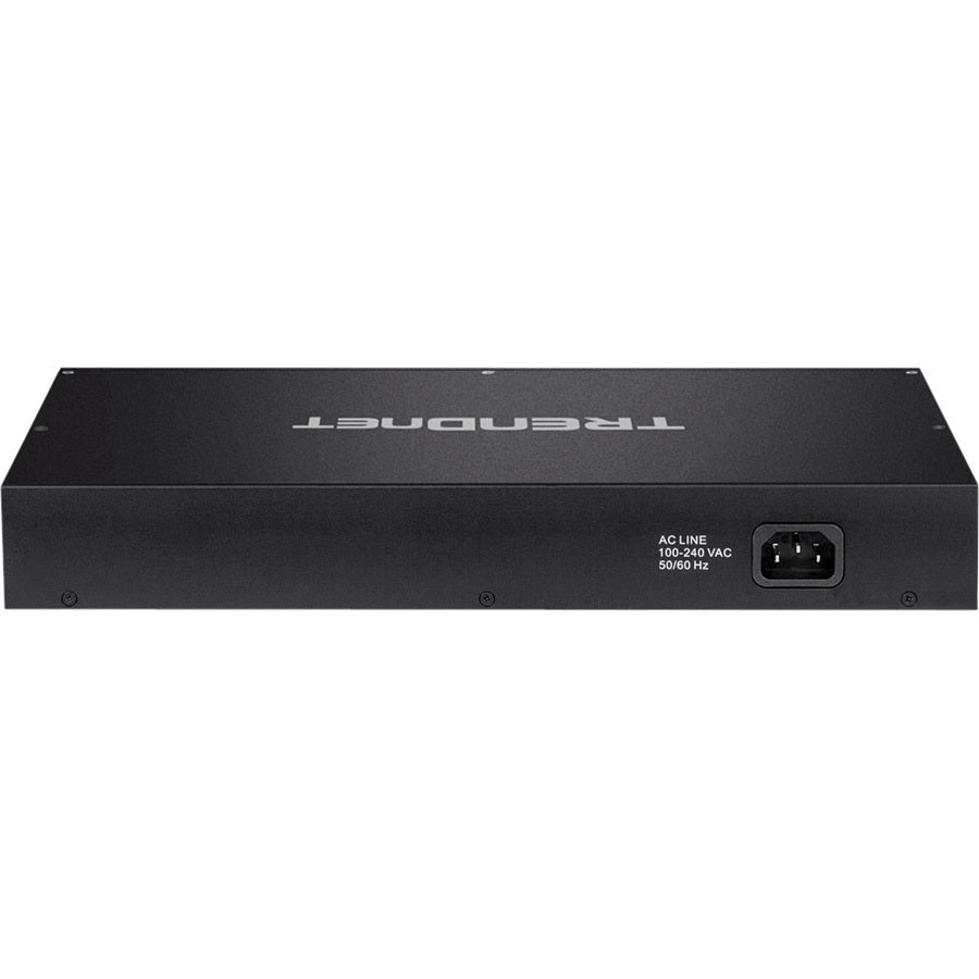 Commutateur de surveillance intelligent TRENDnet 12 ports Gigabit PoE+ avec 8 ports Gigabit PoE+ ; TPE-3012LS ; 2 ports Gigabit ; 2 emplacements SFP ; Budget PoE de 110 W ; PoE+ longue portée ; VLAN ; QoS ; LACP ; ONVIF TPE-3012LS