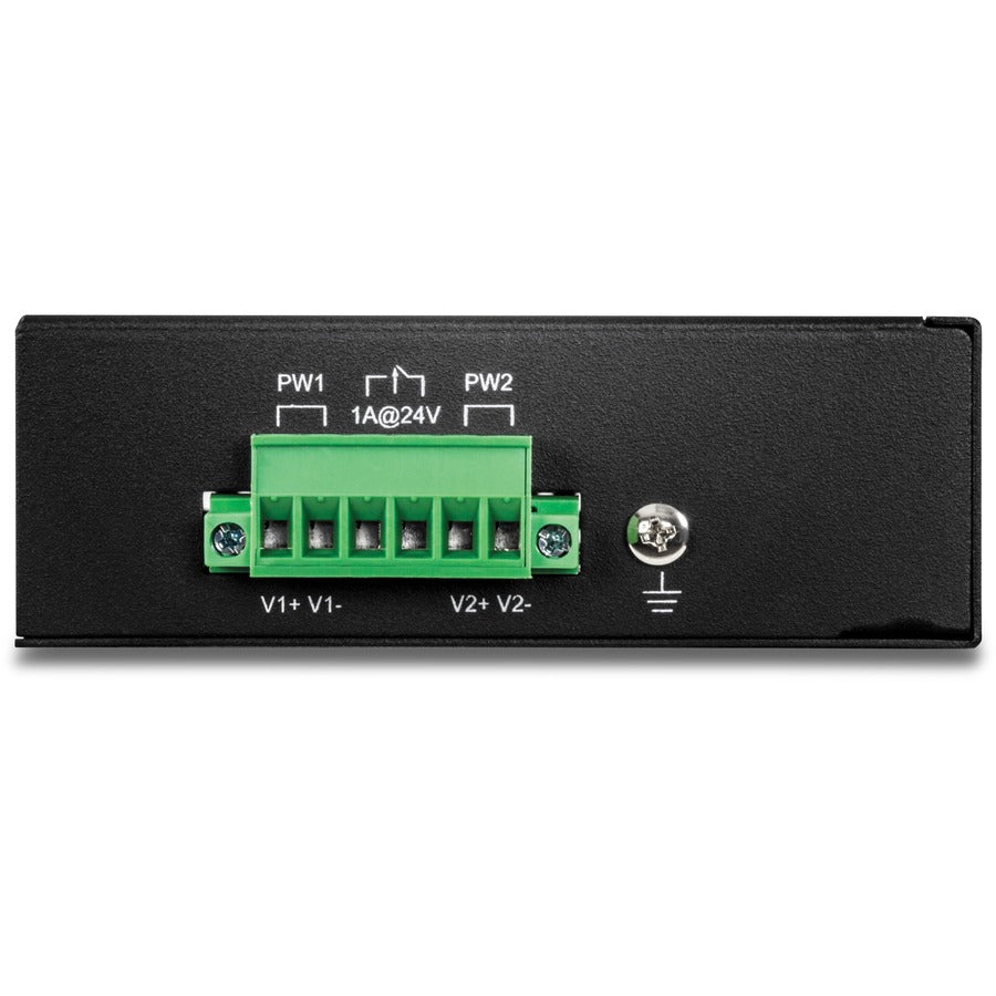 TRENDnet 8-Port Industrial Fast Ethernet PoE+ DIN-Rail Switch;TI-PE80;8 x Fast Ethernet PoE+ Ports;IP30 Network Unmanaged Switch;200W PoE Power Budget; 1.6Gbps Switching Capacity; Lifetime Protection TI-PE80