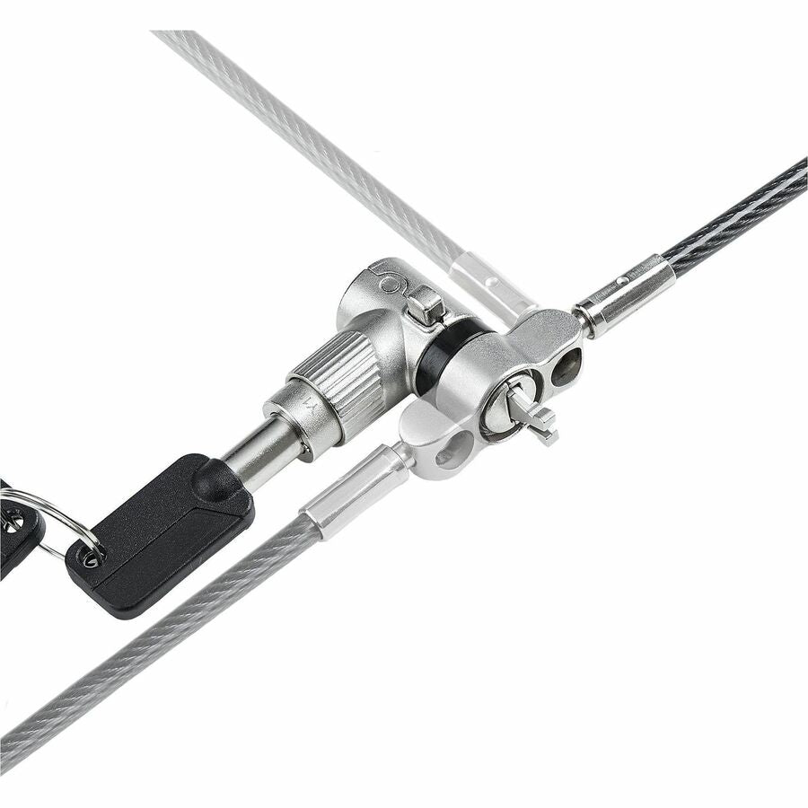 StarTech.com Universal Laptop Lock 6.6ft, Security Cable For Notebook Compatible w/Noble Wedge®/Nano/K-Slot; Keyed Locking Cable UNIVK-LAPTOP-LOCK