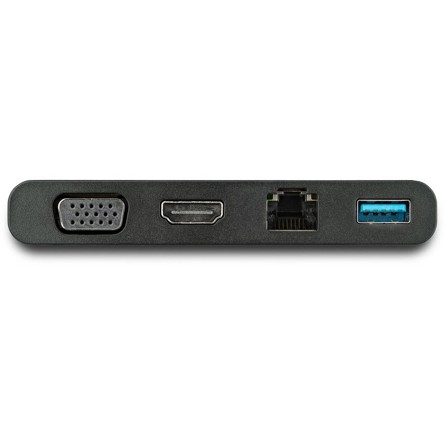 StarTech.com Adaptateur multiport USB C avec HDMI, VGA, Gb Ethernet et USB - Adaptateur USB C vers HDMI 4K ou VGA 1080p Mini Dock Hub - Station d'accueil de voyage DKT30CHVCM