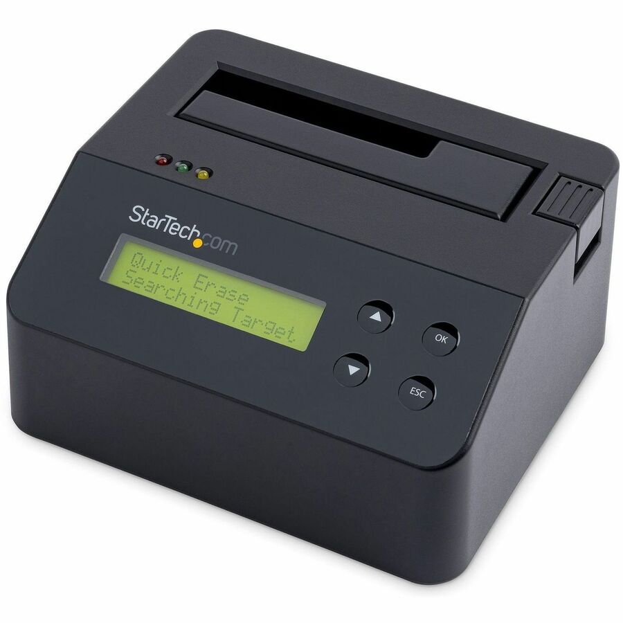 StarTech.com Hard Drive Eraser, Standalone HDD/SSD Sanitizer, 4Kn, Secure Erase Hard Disk Wiper Dock, Hardware Erasing Tool, TAA Compliant SDOCK1EU3P2