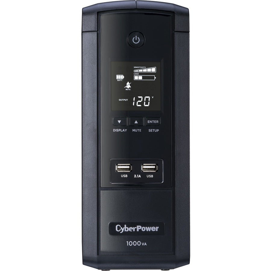 CyberPower UPS Systems BRG1000AVRLCD Intelligent LCD - Capacity: 1000 VA / 600 W BRG1000AVRLCD
