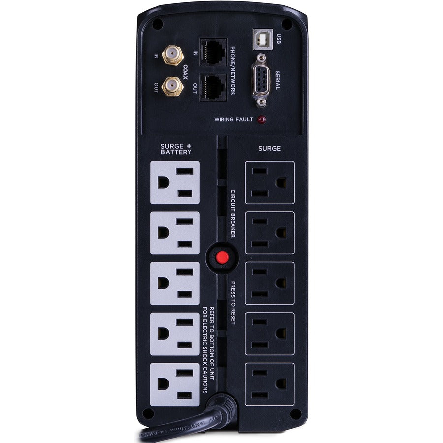 CyberPower UPS Systems BRG1000AVRLCD Intelligent LCD - Capacity: 1000 VA / 600 W BRG1000AVRLCD
