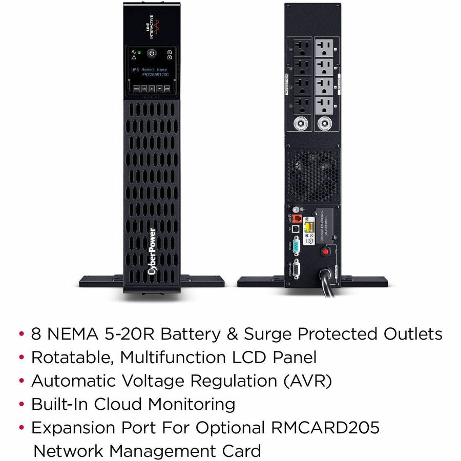 CyberPower Smart App Sinewave PR2200RT2UC Onduleur rack/tour 2 200 VA PR2200RT2UC