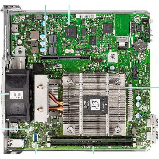 HPE ProLiant MicroServer Gen10 Plus v2 Ultra Micro Tower Server - 1 x Intel Pentium Gold G6405 4.10 GHz - 16 GB RAM - Serial ATA/600 Controller P54644-001