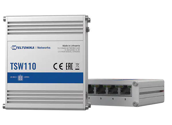Teltonika TSW110 commutateur POE Gigabit Ethernet non géré (10/100/1000)