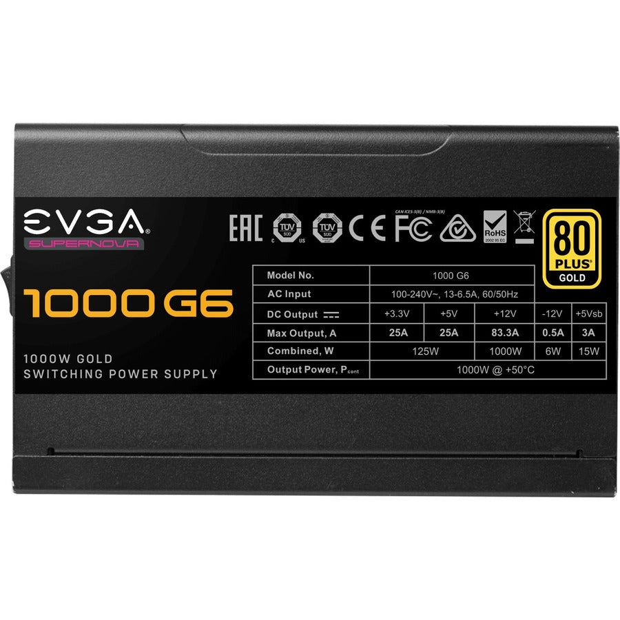 EVGA 1000W Gold Switching Power Supply 220-G6-1000-X1