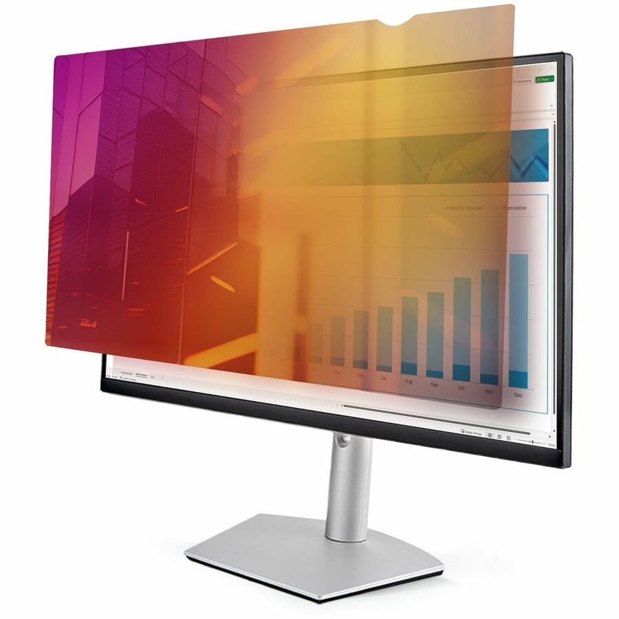 StarTech.com 24-inch 16:9 Gold Monitor Privacy Screen, Reversible Filter w/Enhanced Privacy, Screen Protector/Shield, +/- 30° View Angle 2469G-PRIVACY-SCREEN