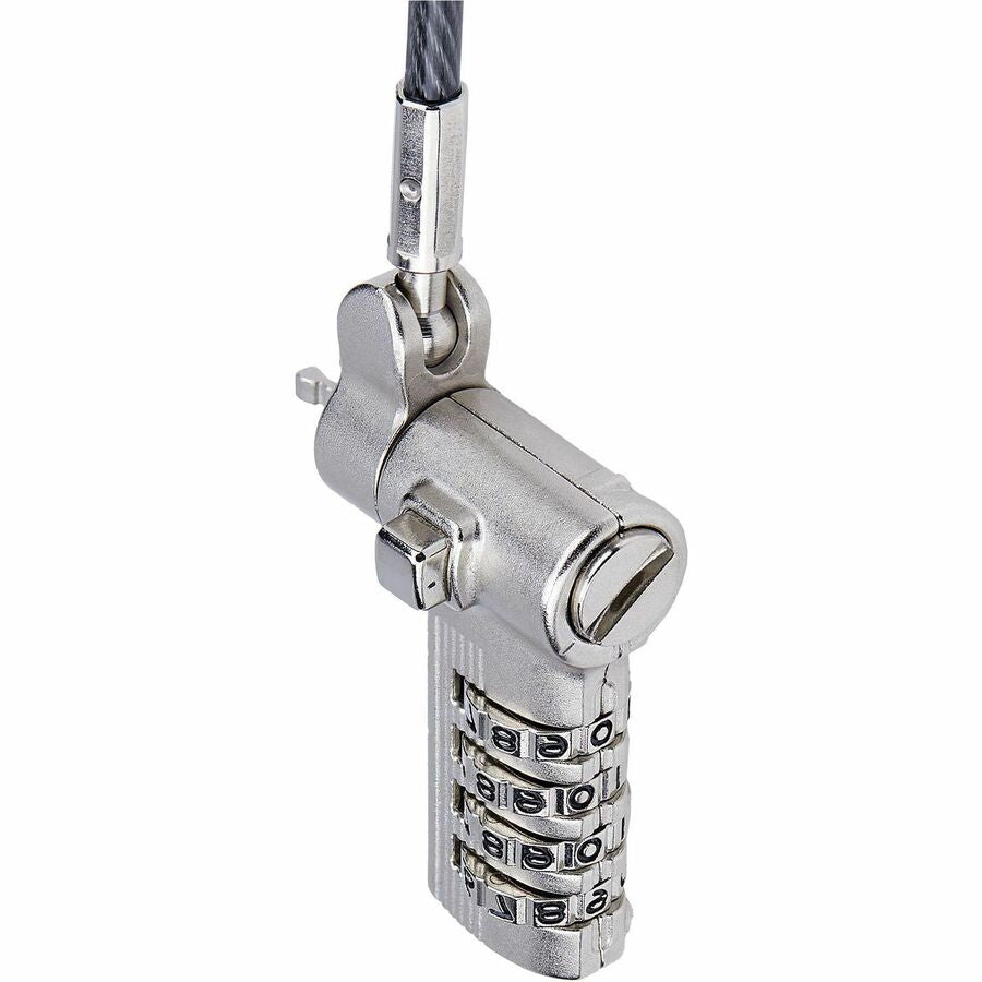 StarTech.com 25-Pack Universal Laptop Lock 6.6ft, Serialized Combo Security Cable For Notebook, Compatible w/Noble Wedge®/Nano/K-Slot UNIVCS25-LAPTOP-LOCK