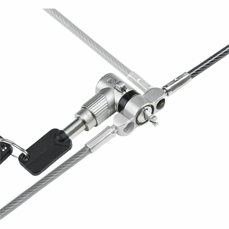 StarTech.com 25-Pack Universal Laptop Lock 6.6ft, Master Keyed Locking Cable, Security Cable, Compatible w/Noble Wedge®/Nano/K-Slot UNIVMK25-LAPTOP-LOCK