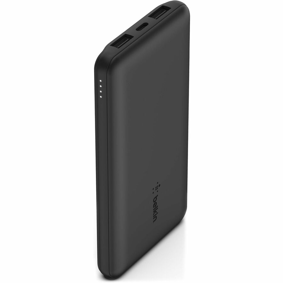 Belkin 15W USB-C 3-Port Power Bank - 10k mAh - 1xUSB-C (15W), 2xUSB-A (10W) - Portable Charger - w/ USB-C Cable - Black BPB011BTBK