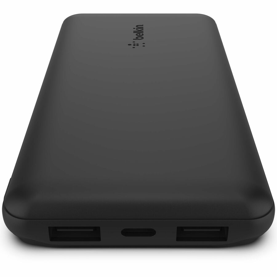 Belkin 15W USB-C 3-Port Power Bank - 10k mAh - 1xUSB-C (15W), 2xUSB-A (10W) - Portable Charger - w/ USB-C Cable - Black BPB011BTBK