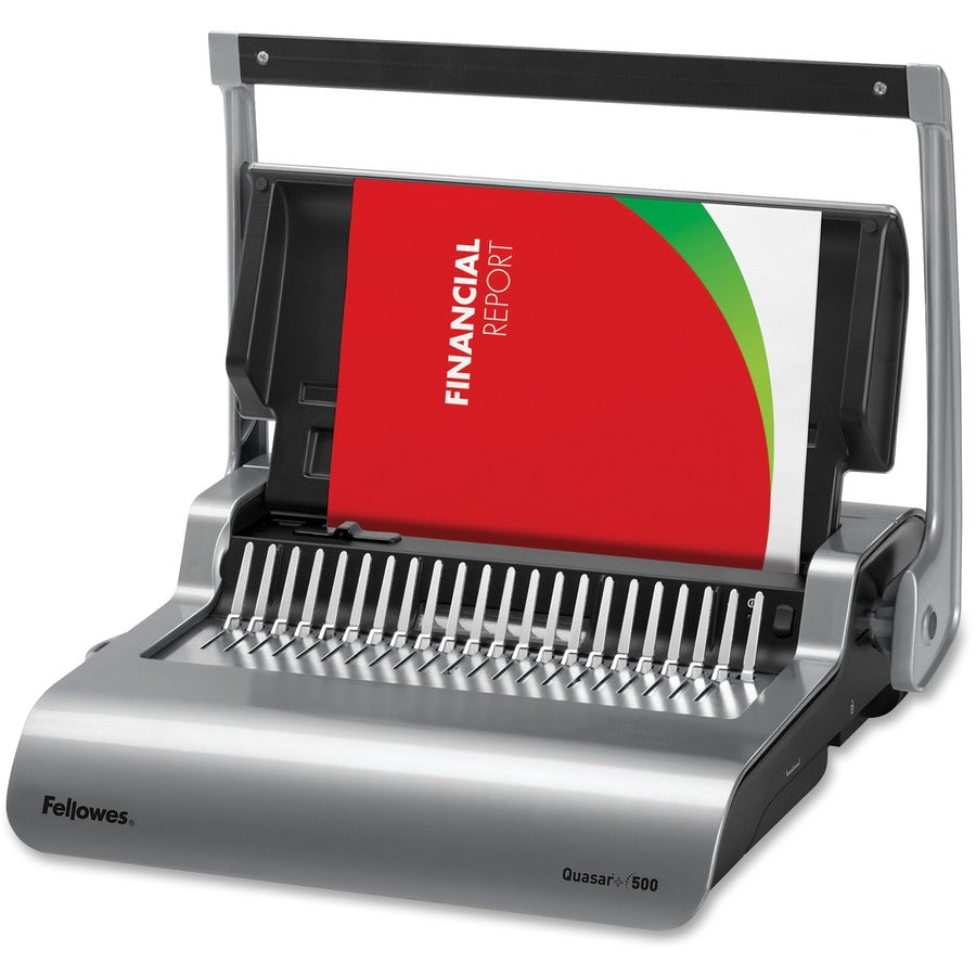 Fellowes Quasar™+ 500 Comb Binding Machine w/ Starter Kit 5227201