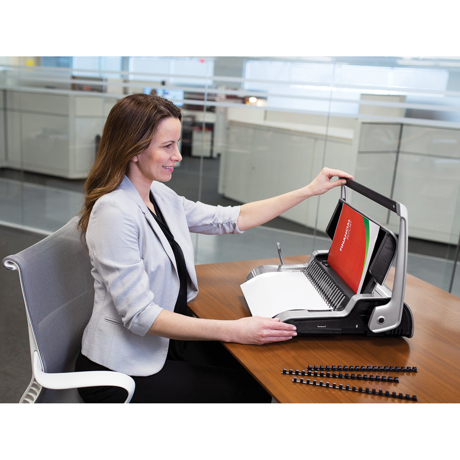 Fellowes Quasar™+ 500 Comb Binding Machine w/ Starter Kit 5227201