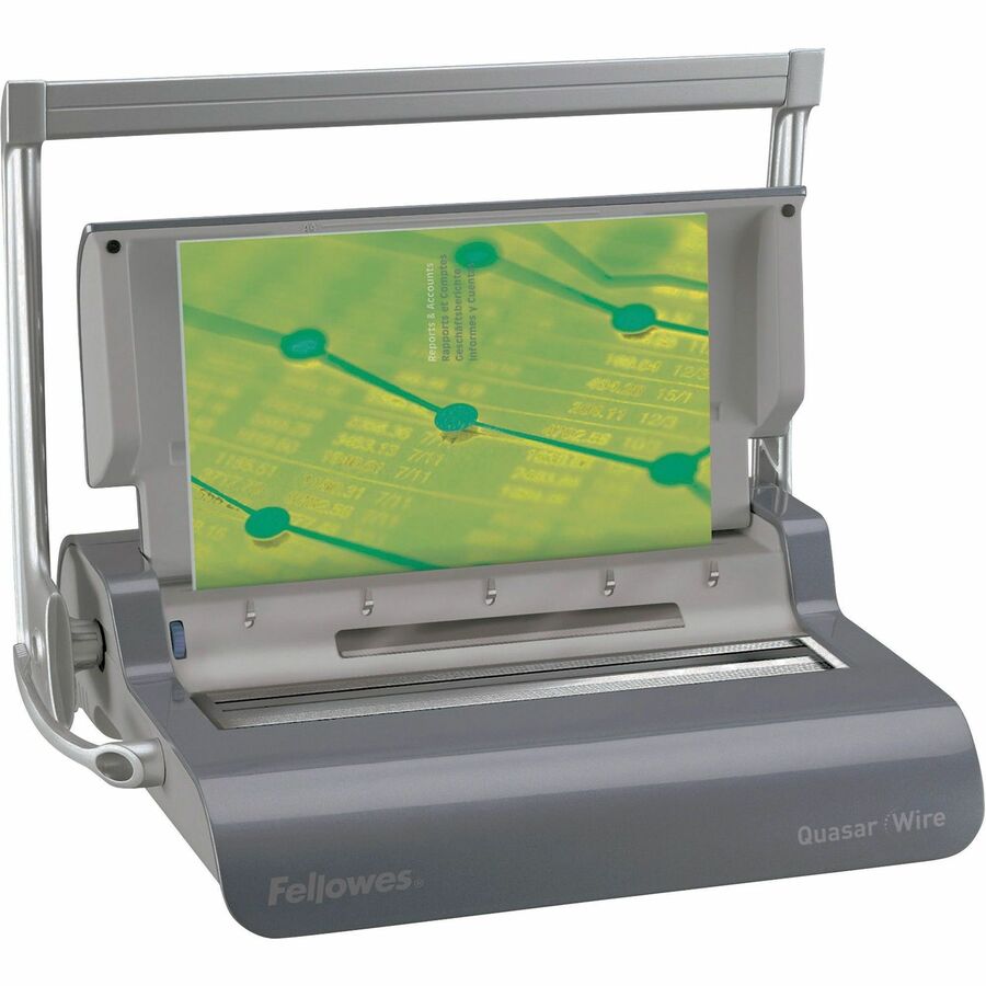 Fellowes Quasar™ Manual Wire Binding Machine w/ Starter Kit 5217401