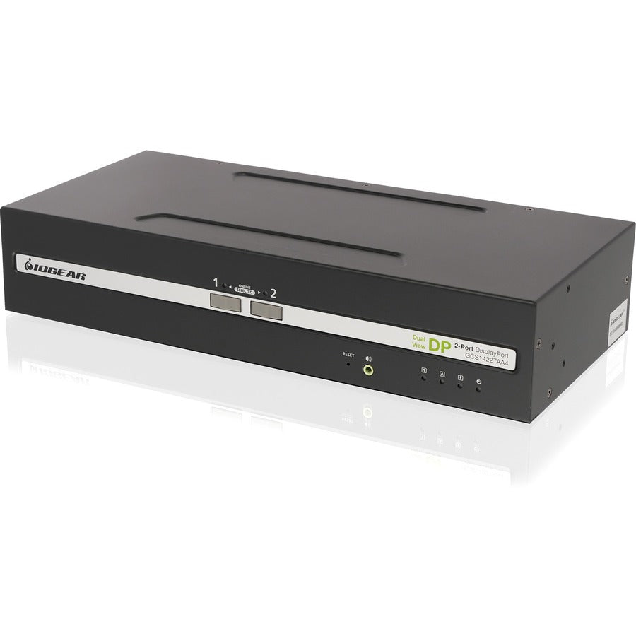 IOGEAR 2-Port Dual View DisplayPort KVM Switch w/Audio GCS1422TAA4