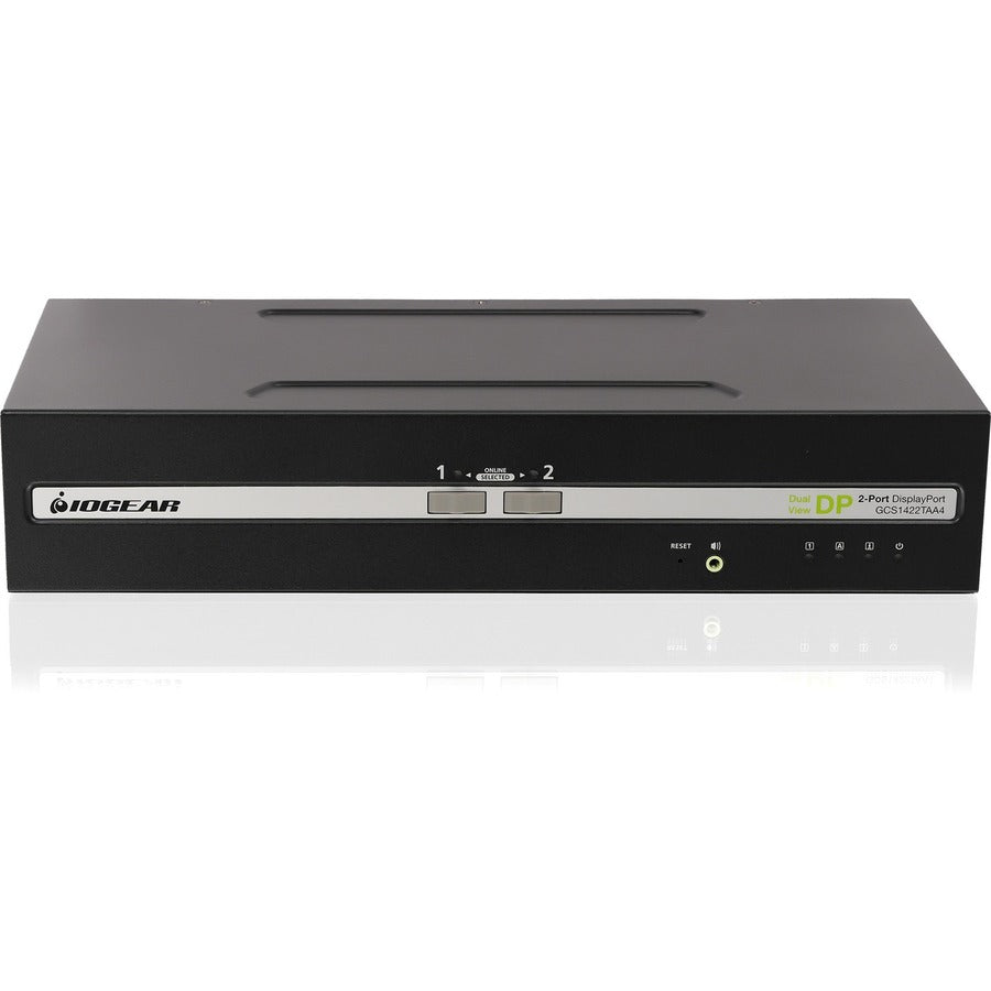 IOGEAR 2-Port Dual View DisplayPort KVM Switch w/Audio GCS1422TAA4