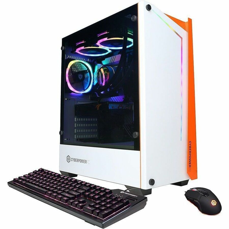 CyberPowerPC Gamer Supreme SLC10220CPGV8 Gaming Desktop Computer - Intel Core i9 13th Gen i9-13900KF Tetracosa-core (24 Core) 3 GHz - 16 GB RAM DDR5 SDRAM - 2 TB M.2 PCI Express NVMe SSD - Mid-tower - White SLC10220CPGV8