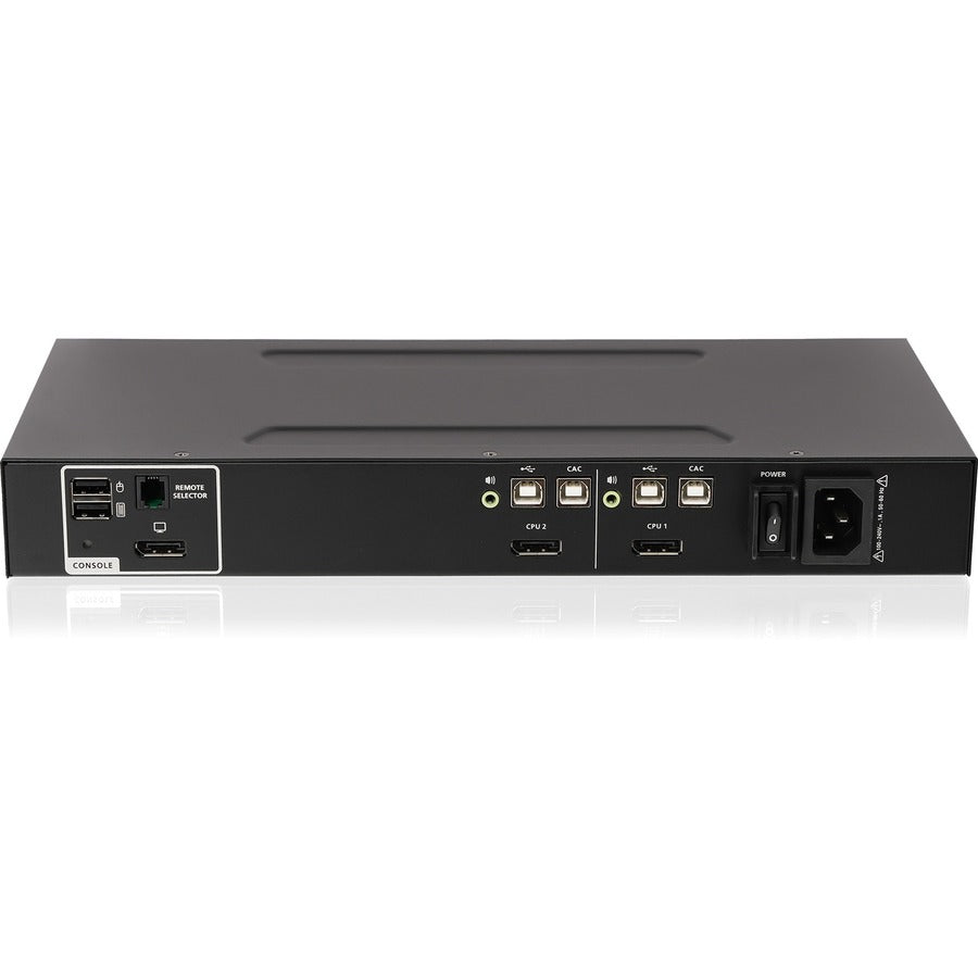 IOGEAR 2-Port Single View DisplayPort KVM Switch w/Audio and CAC support GCS1412TAA4C