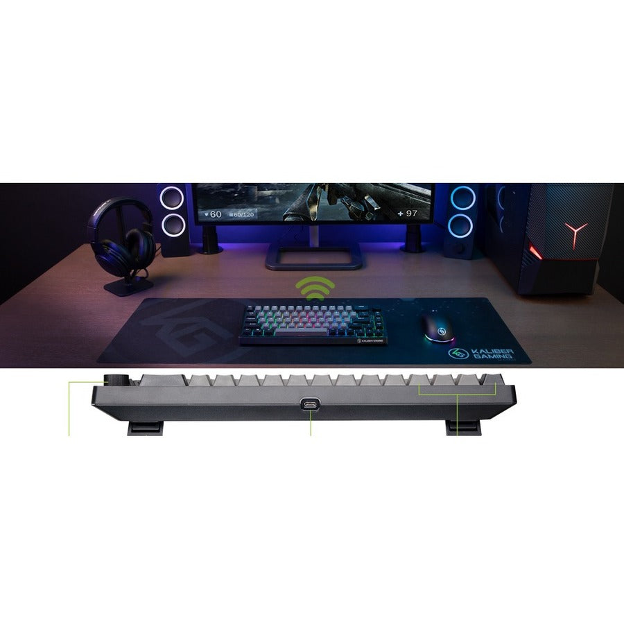 IOGEAR MECHLITE NANO USB/Wireless Keyboard GKB610R