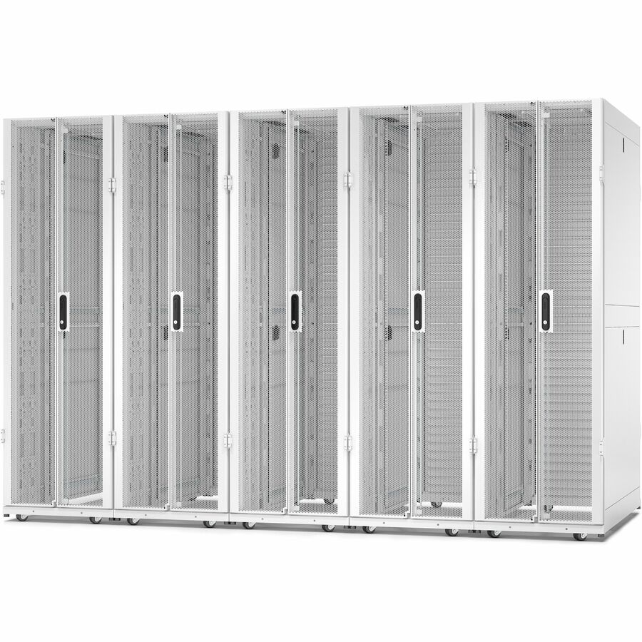 APC by Schneider Electric NetShelter SX Server Rack Gen 2, 42U, 1991H x 600W x 1200D mm, with Sides, White AR3300W2