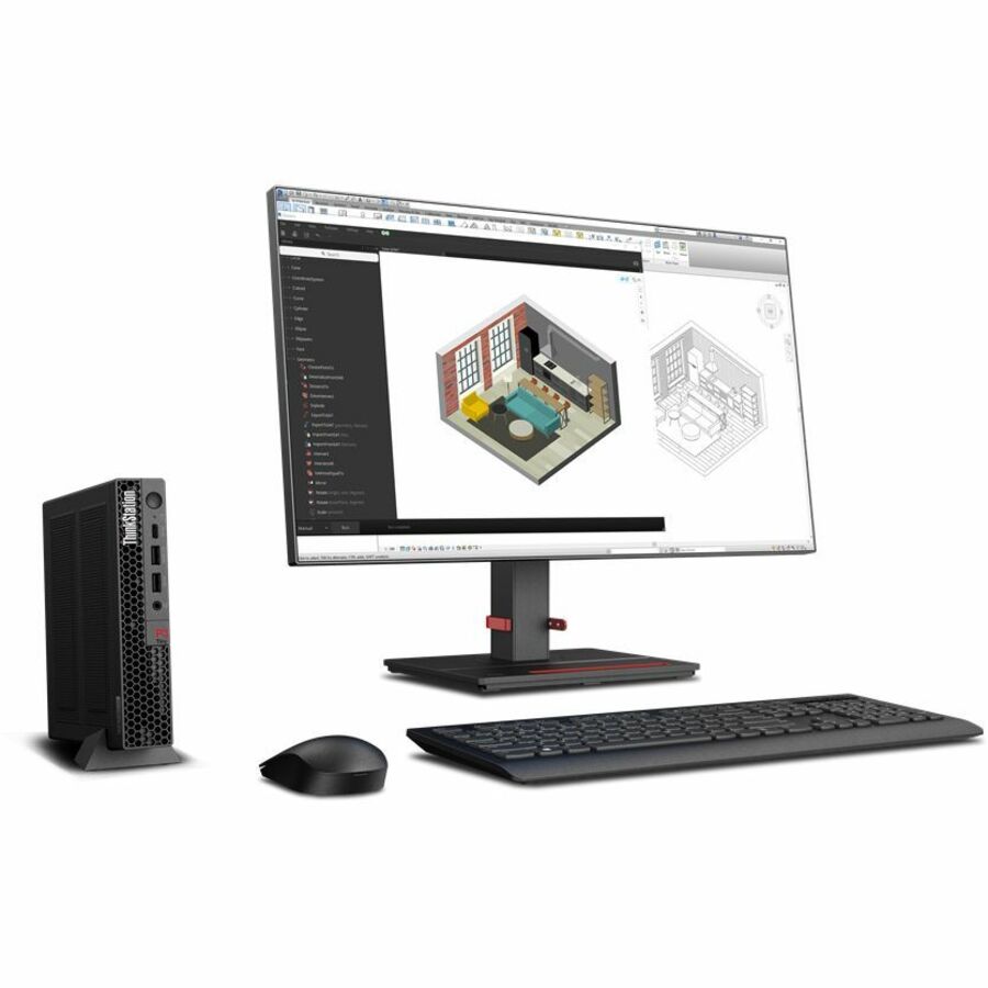 Lenovo ThinkStation P3 30H0004CUS Workstation - 1 x Intel Core i7 13th Gen i7-13700 - 16 GB - 512 GB SSD - Tiny - Black 30H0004CUS
