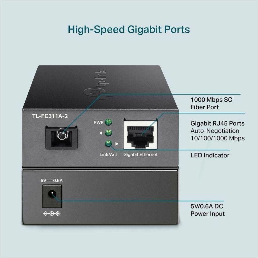 TP-Link Gigabit WDM Media Converter FC311A-2