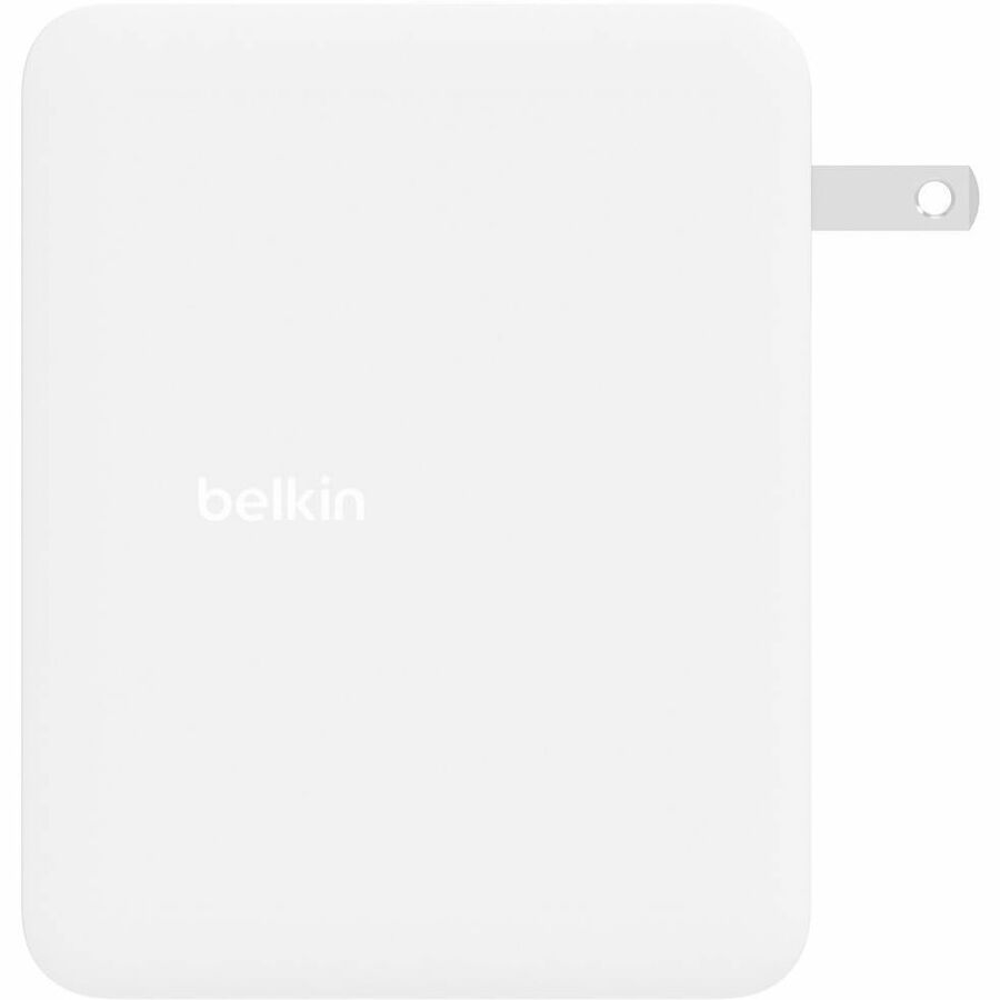 Belkin 140W Portable 4-Port GaN Wall Charger - 3xUSB-C, 1xUSB-A (140W Total) - Fast Charging - Power Adapter - White WCH014dqWH