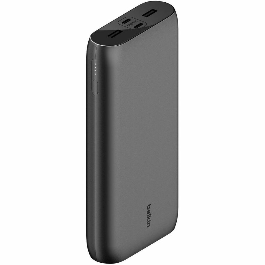Belkin 32W 4-port USB Power Bank - 26K mAh - 2xUSB-A (12W), 2xUSB-C (20W) - Portable Charger - w/ USB-C to USB-C Cable - Black BPB016btBK