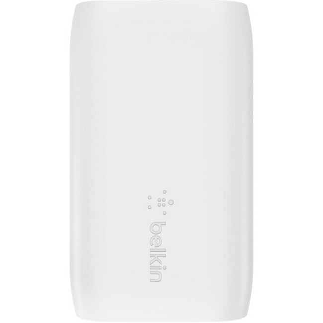Belkin 37W Portable Dual Port USB-C Wall Charger - 1xUSB-A (12W), 1xUSB-C (30W) - Fast Charging - Power Adapter - White WCB007DQWH