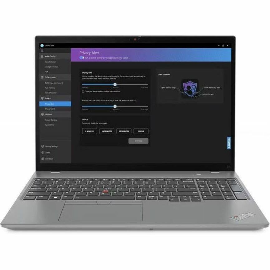 Lenovo ThinkPad T16 Gen 2 21HH001MUS 16" Touchscreen Notebook - WUXGA - Intel Core i7 13th Gen i7-1355U - 16 GB - 512 GB SSD - English Keyboard - Storm Gray 21HH001MUS