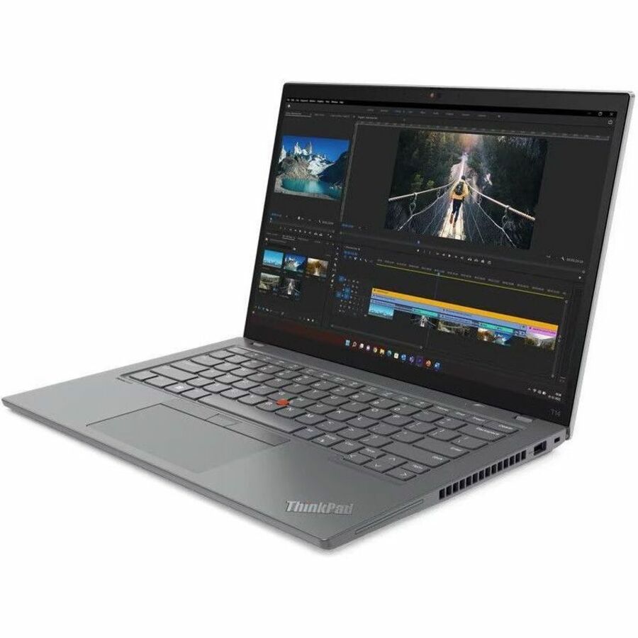 Lenovo ThinkPad T14 Gen 4 21HD00DGUS 14" Touchscreen Notebook - WUXGA - Intel Core i7 13th Gen i7-1355U - 32 GB - 1 TB SSD - English Keyboard - Storm Gray 21HD00DGUS
