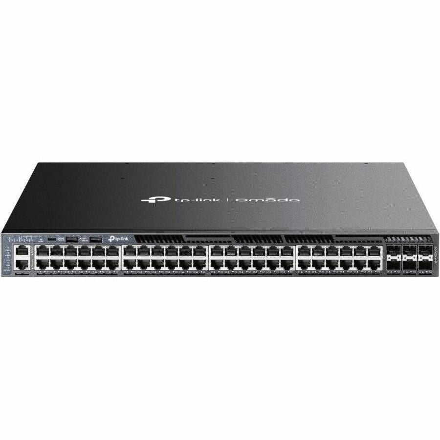 TP-Link Omada 48-Port Gigabit Stackable L3 Managed PoE+ Switch with 6 10G Slots SG6654XHP