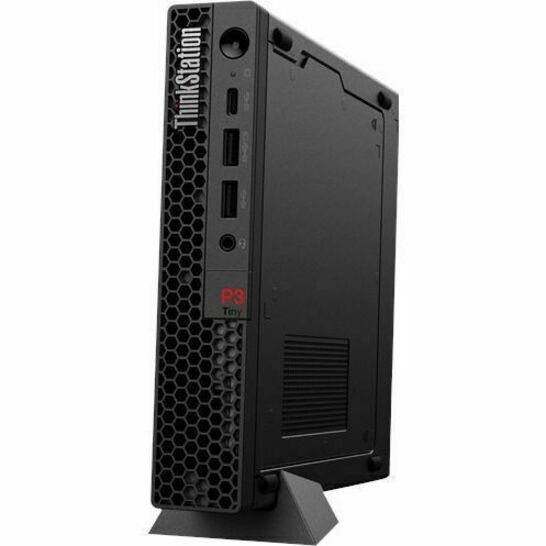 Lenovo ThinkStation P3 30H00014US Workstation - 1 x Intel Core i7 13th Gen i7-13700T - 32 GB - 1 TB SSD - Tiny - Black 30H00014US