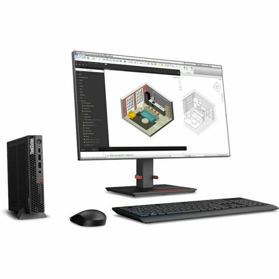 Lenovo ThinkStation P3 30H00014US Workstation - 1 x Intel Core i7 13th Gen i7-13700T - 32 GB - 1 TB SSD - Tiny - Black 30H00014US