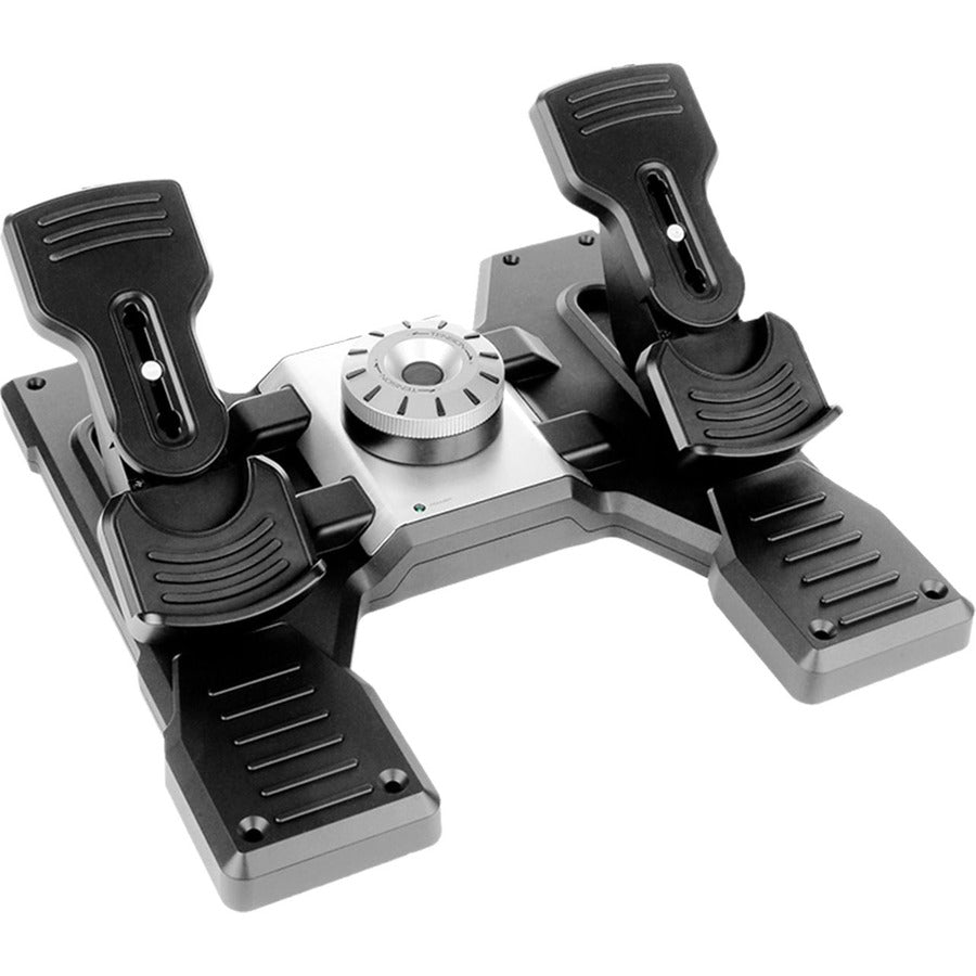Saitek Flight Rudder Pedals Professional Simulation Rudder Pedals with Toe Brake 945-000024