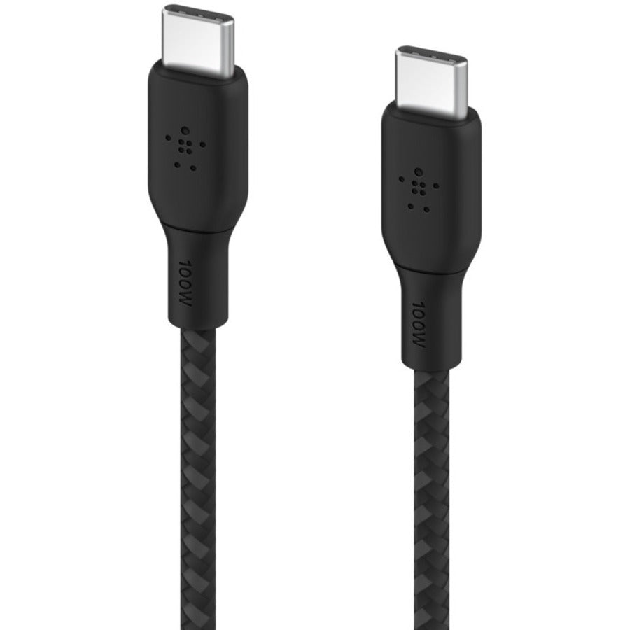 Belkin BoostCharge USB-C to USB-C Cable 100W - (2 meter / 6.6 foot, Black) CAB014BT2MBK