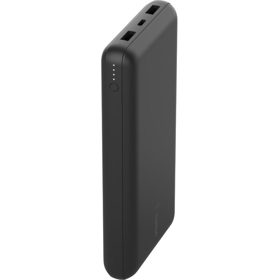 Belkin 15W 3-port USB Power Bank - 20K mAh - 2xUSB-A (12W), 1xUSB-C (15W) - Portable Charger - w/ USB-A to USB-C Cable - Black BPB012BTBK