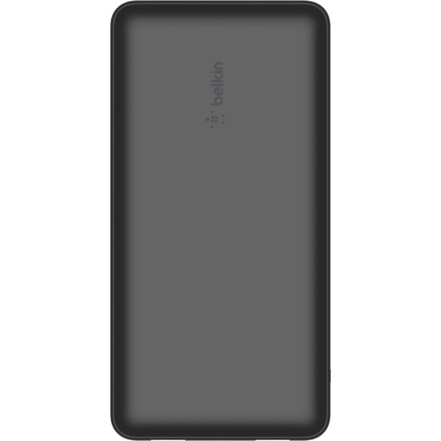 Belkin 15W 3-port USB Power Bank - 20K mAh - 2xUSB-A (12W), 1xUSB-C (15W) - Portable Charger - w/ USB-A to USB-C Cable - Black BPB012BTBK