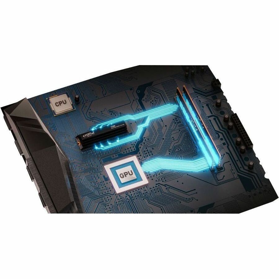 Crucial T700 1 TB Solid State Drive - M.2 2280 Internal - PCI Express NVMe (PCI Express NVMe 5.0 x4) CT1000T700SSD5