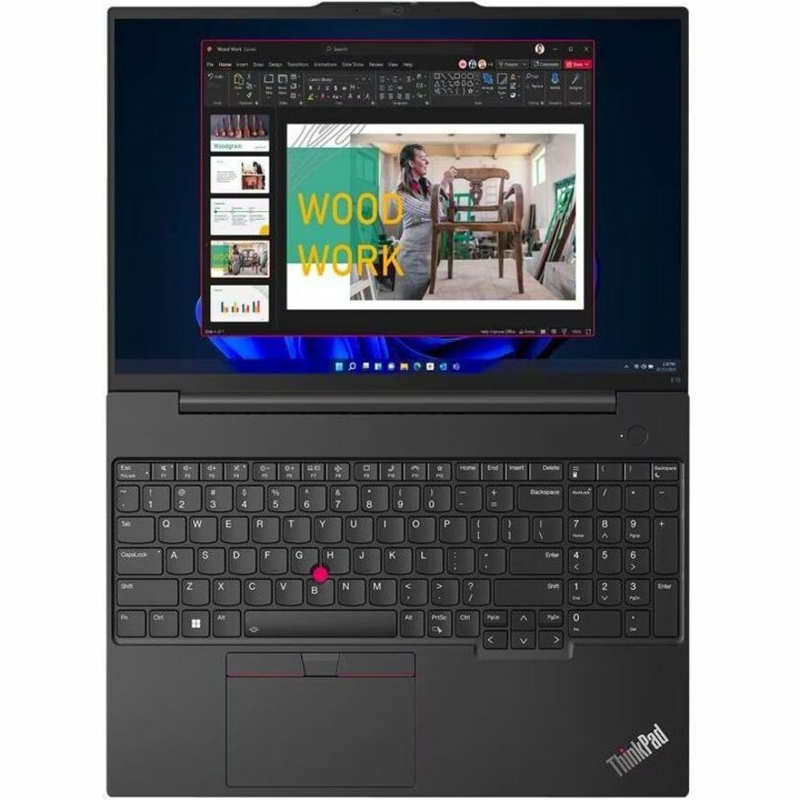 Lenovo ThinkPad E16 Gen 1 21JN003YUS 16" Notebook - WUXGA - Intel Core i5 13th Gen i5-1335U - 16 GB - 256 GB SSD - English Keyboard - Graphite Black 21JN003YUS