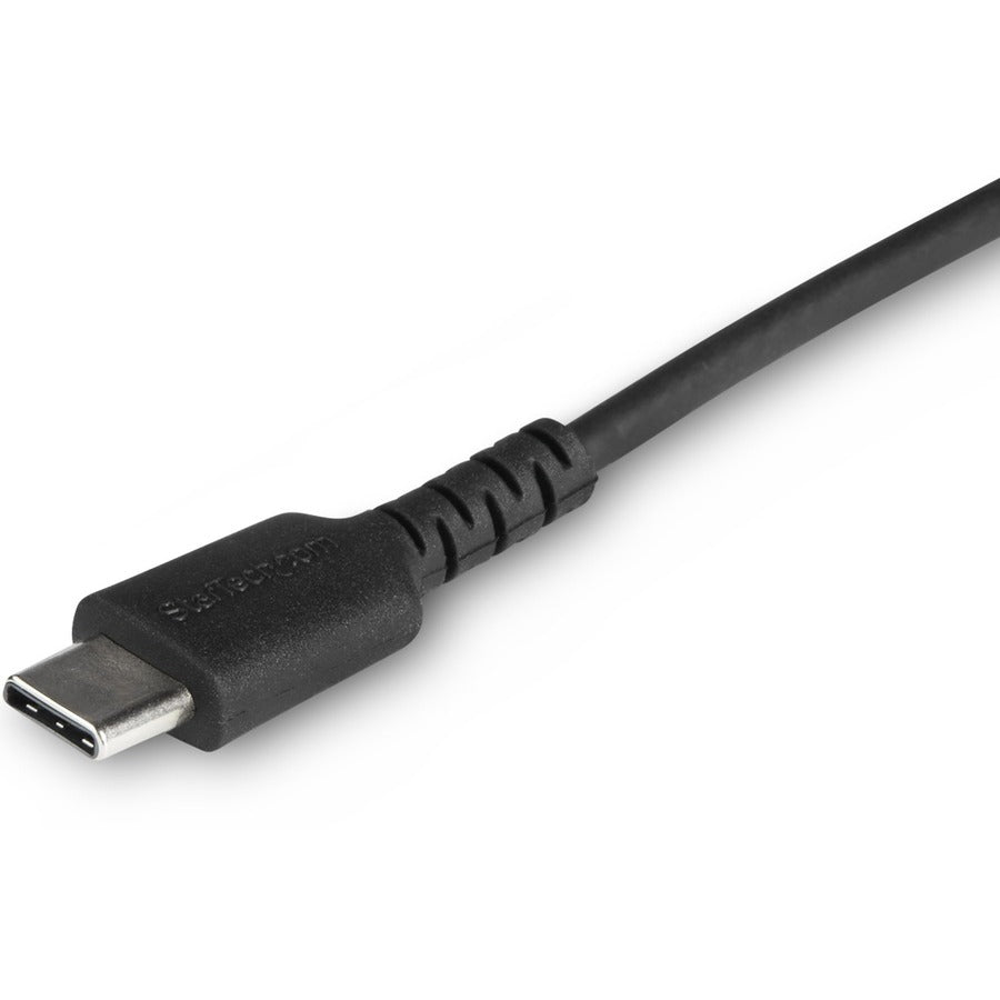 StarTech.com 3 foot/1m Durable Black USB-C to Lightning Cable, Rugged Heavy Duty Charging/Sync Cable for Apple iPhone/iPad MFi Certified RUSBCLTMM1MB