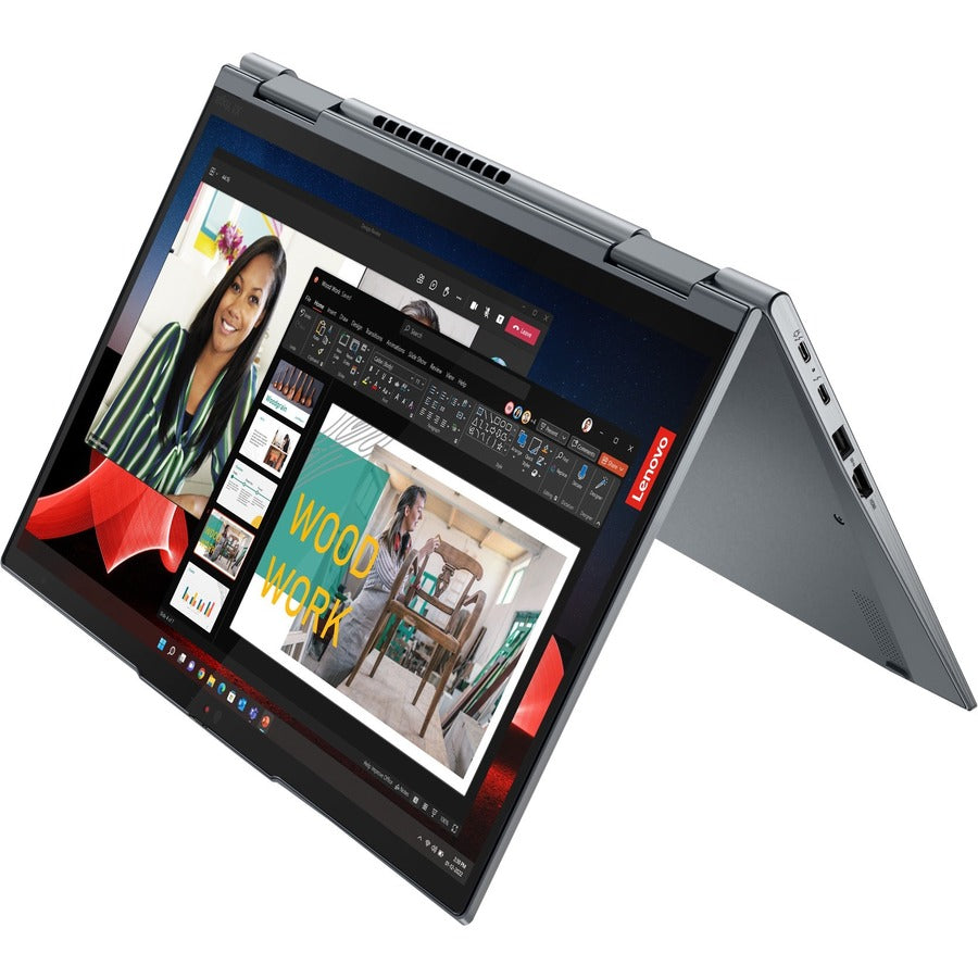 Lenovo ThinkPad X1 Yoga Gen 8 21HQ001NUS 14" Touchscreen Convertible 2 in 1 Notebook - WUXGA - Intel Core i5 13th Gen i5-1335U - Intel Evo Platform - 16 GB - 256 GB SSD - English Keyboard - Storm Gray 21HQ001NUS