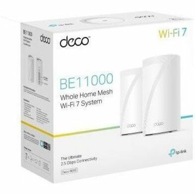 TP-Link Deco BE65 Wi-Fi 7 IEEE 802.11 a/b/g/n/ac/ax/be Ethernet Wireless Router DECO BE65(2-PACK)